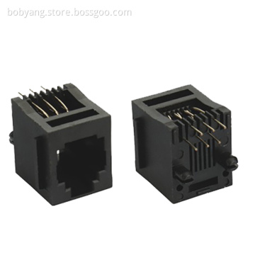 RJ11 Jack Top entry 6P6C with Panel